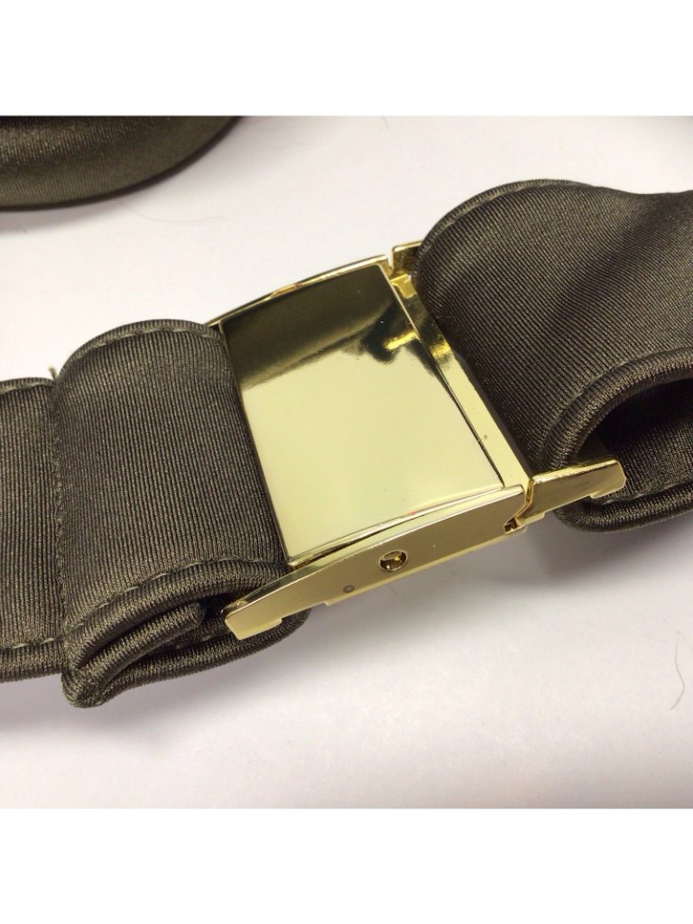My Sunday Ski Belt Bag Fanny Pack Green Sherpa Gold — image 8 of 8